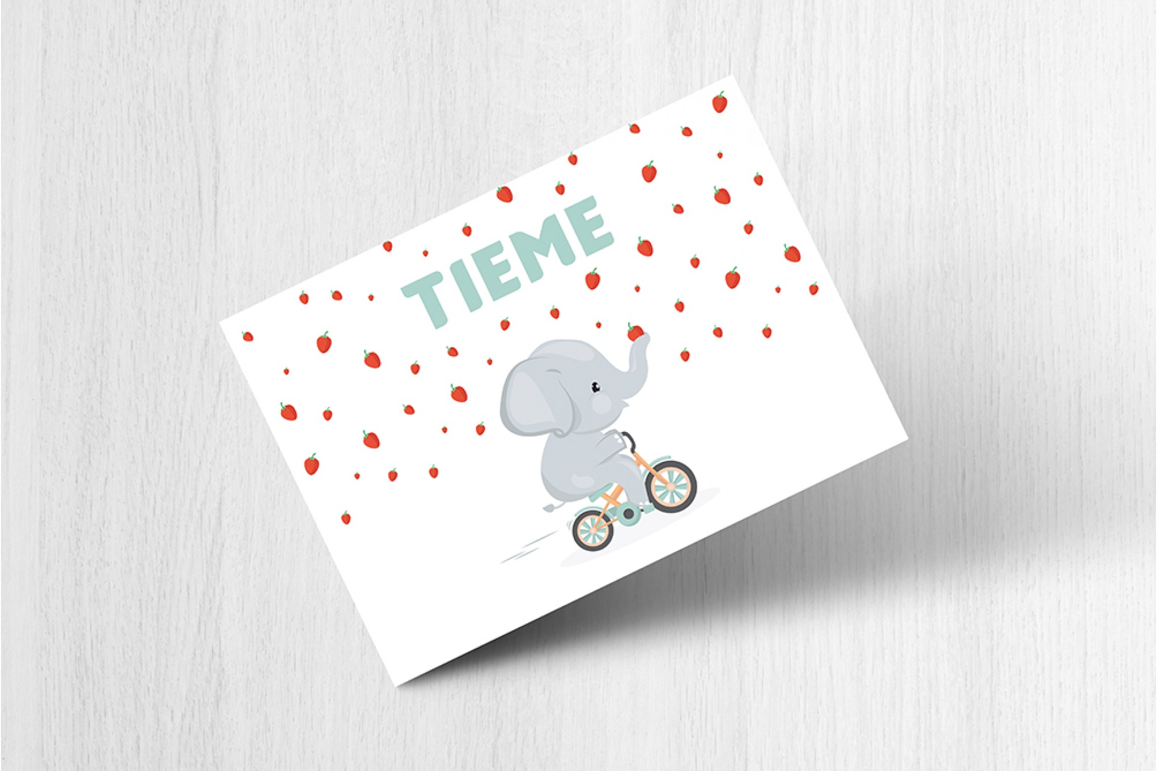 Olifantje op fietsje